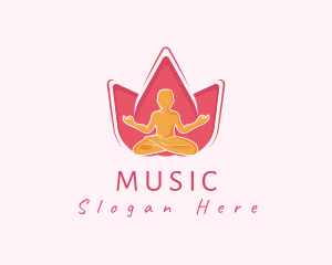 Lotus Flower Meditation Logo