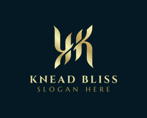 Elegant Luxury Calligraphy Letter K logo design