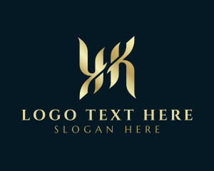 Classic - Elegant Luxury Calligraphy Letter K logo design