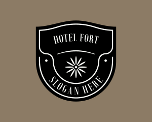 Upscale Royalty Hotel  logo design