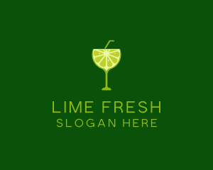 Lime - Cocktail Lime Slice logo design
