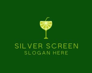 Fruit - Cocktail Lime Slice logo design
