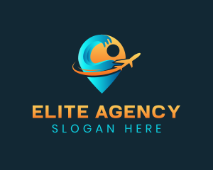 Travel Agency Pin logo design