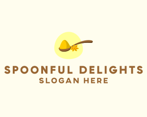 Spoon - Turmeric Powder Spoon logo design