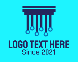 Internet - Online Law Pillar logo design