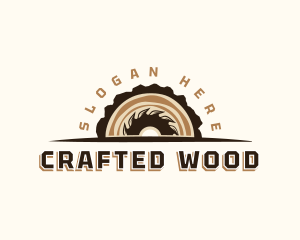 Sawmill Wood Cutter logo design