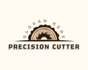 Sawmill Wood Cutter logo design