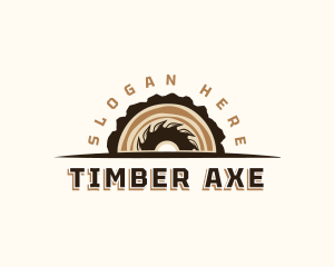 Sawmill Wood Cutter logo design