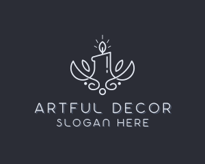 Spa Candle Decor logo design