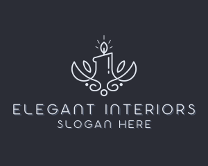 Spa Candle Decor logo design