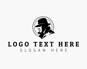 Gangster - Detective Investigator Gentleman logo design