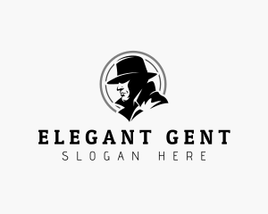 Detective Investigator Gentleman logo design