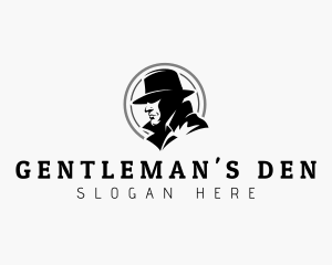 Detective Investigator Gentleman logo design