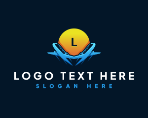 Airplane Flight Travel Logo