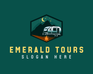 Outdoor Camping Trailer logo design