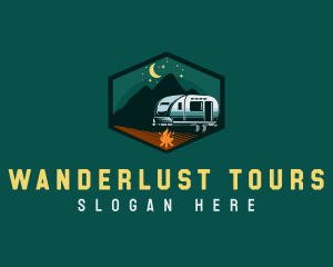 Outdoor Camping Trailer logo design