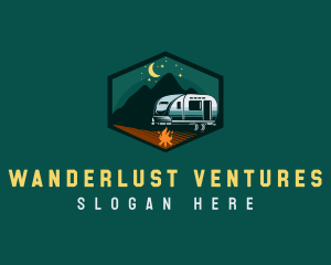 Outdoor Camping Trailer logo design