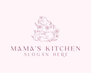 Mama - Maternal Breastfeeding Infant logo design