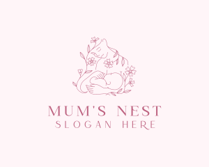 Mum - Maternal Breastfeeding Infant logo design