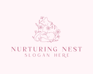 Maternal Breastfeeding Infant  logo design