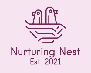 Little Bird Nest logo design