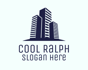 Real Estate - Blue Real Estate City logo design