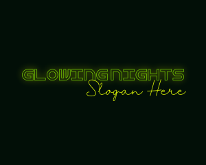 Neon Sign Glow logo design