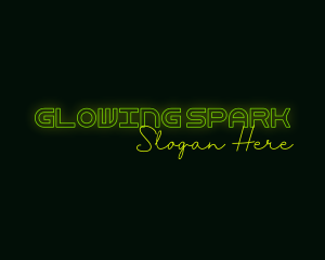 Neon Sign Glow logo design