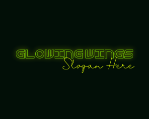 Neon Sign Glow logo design