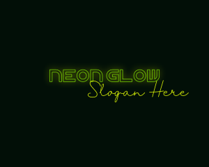 Neon Sign Glow logo design