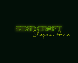 Sign - Neon Sign Glow logo design