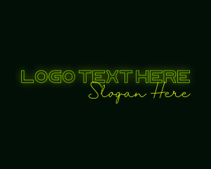 Sign - Neon Sign Glow logo design