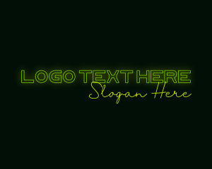 Neon Sign Glow Logo