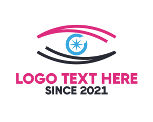 Galaxy - Star Pink Eye logo design