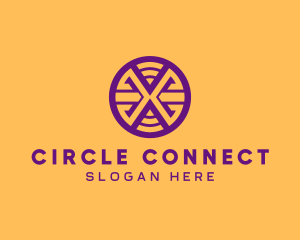 Circle - Fintech Circle Letter X logo design