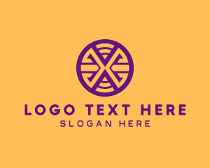 Modern - Fintech Circle Letter X logo design