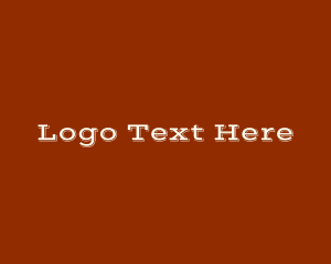 Saloon - White Western Wordmark logo design