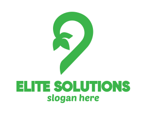 Green Leaf - Eco Number 9 logo design