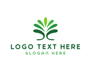 Leaf - Natural Fountain Plant logo design