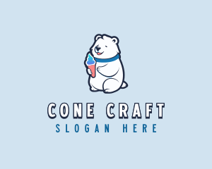 Bear Sundae Gelato logo design