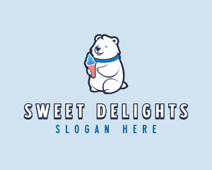 Bear Sundae Gelato logo design