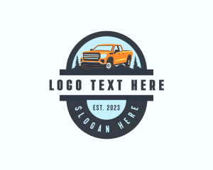 Export - Pickup Truck Distribution logo design