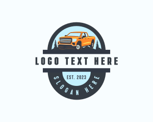 Distribution - Pickup Truck Distribution logo design