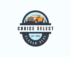 Pickup Truck Car logo design