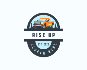 Pickup Truck Car logo design