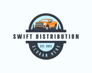 Distribution - Pickup Truck Distribution logo design