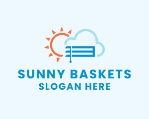 Sun Cloud Blinds logo design