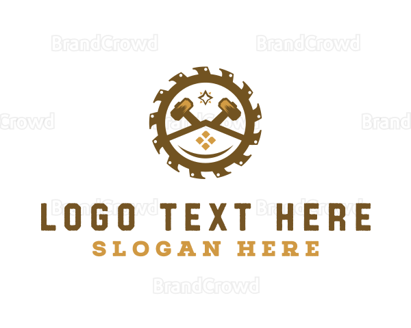 Woodworking Carpentry Construction Logo