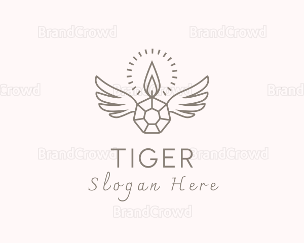 Candle Crystal Wings Logo