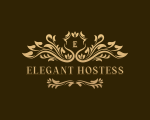 Elegant Floral Wedding logo design